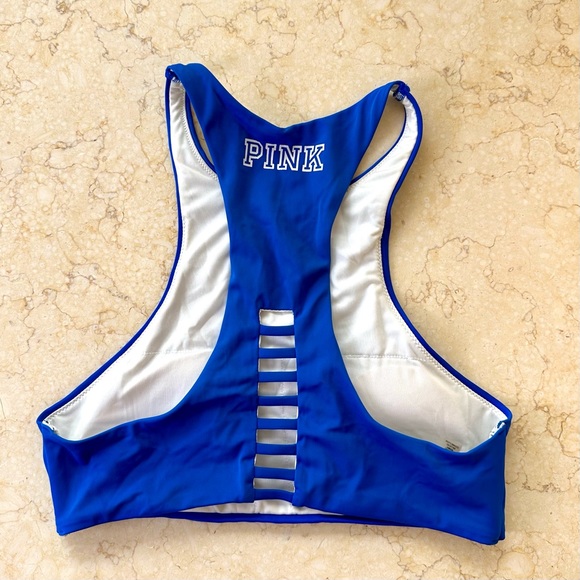 Victoria’s Secret PINK Good Vibes Racer Tank Stlyed Bikini Top (S-M) - Picture 2 of 2